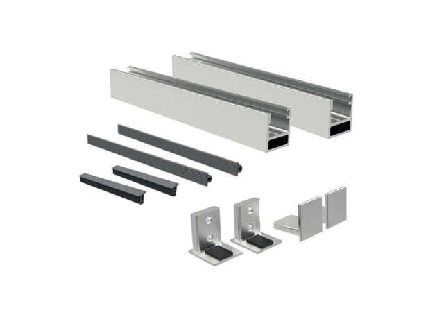 Fenstertür Aluminium Rahmen ohne Glass